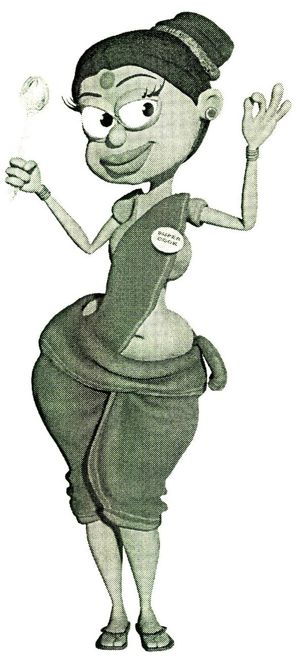 Cartoon "maid" (device) Device mark 2590581 Trademark