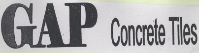 Gap Concrete Tiles (label) Device mark 2128527 Trademark