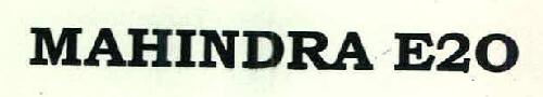 Mahindra E2o Device mark 2380606 Trademark