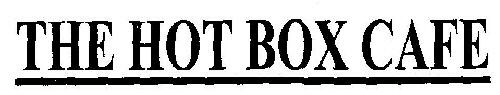 The Hot Box Cafe (device) Device mark 2551612 Trademark