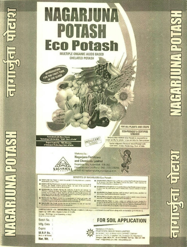 Nagarjuna Potash Eco Potash Device mark 2790600 Trademark