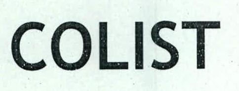 Colist Device mark 2365824 Trademark