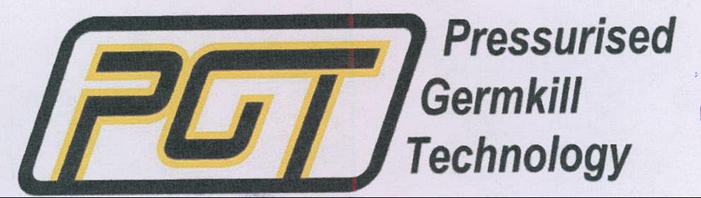 Pgt Pressurised Germkill Technology Device mark 2126395 Trademark
