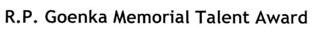 R.p. Goenka Memorial Talent Award Device mark 2543921 Trademark