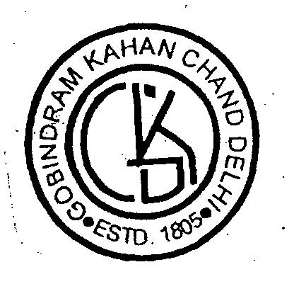 Gobind Ram Kahan Chand Delhi 1805 Estd (label) Device mark 2224553 Trademark