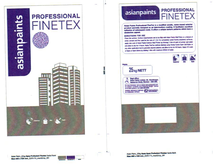 Asian Paints Professional Finetex Device mark 2985796 Trademark