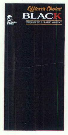 Officer's Choice Black Exquisite & Rare Whisky Device mark 2962268 Trademark