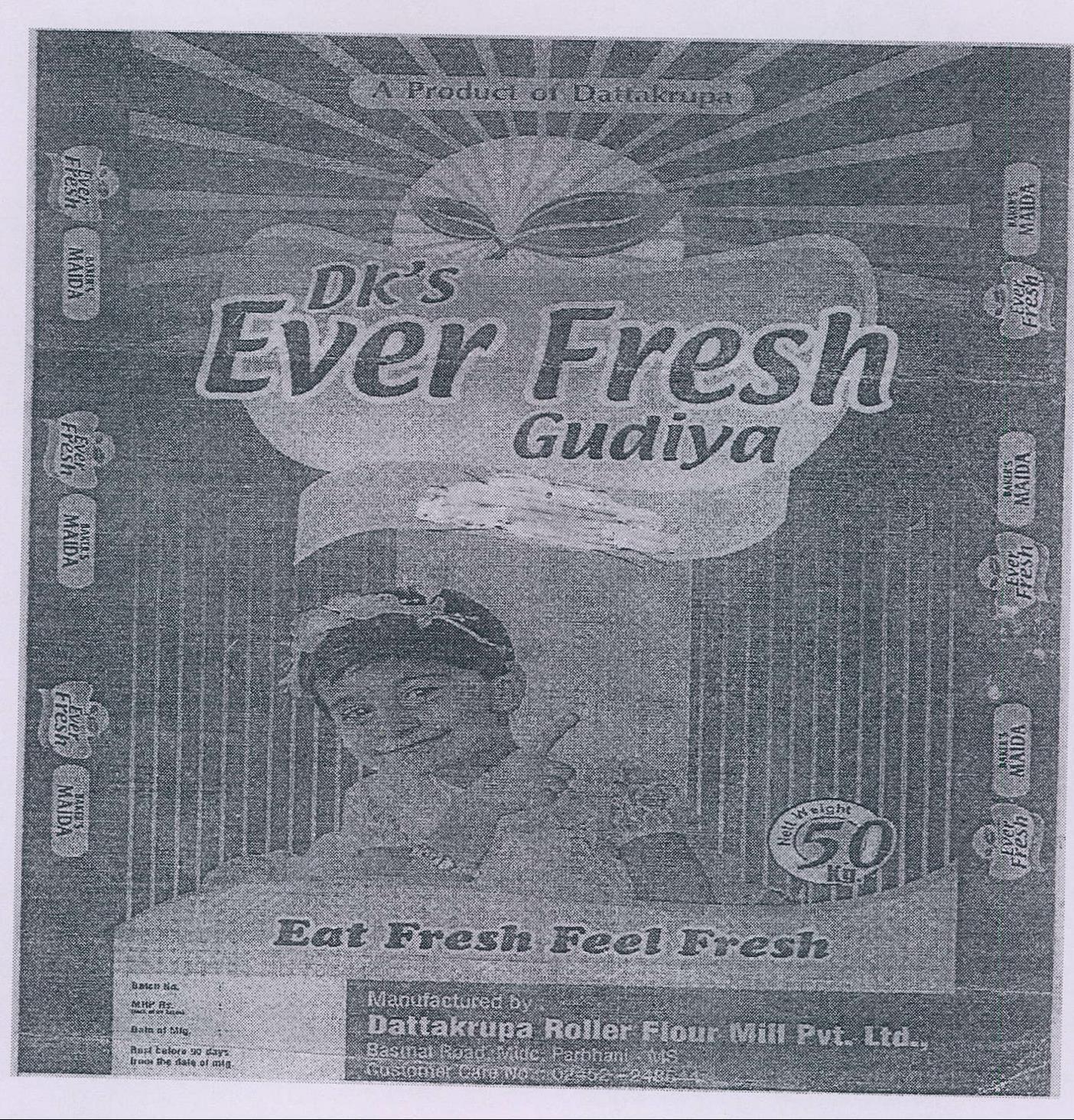 Dk's Ever Fresh Gudiya Device mark 2015242 Trademark