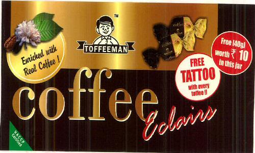 Toffeeman Coffee Eclairs Device mark 2929229 Trademark