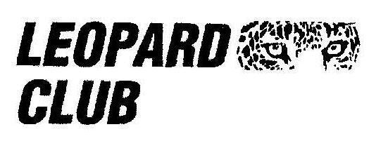 Leopard Club With Label. Device mark 2017486 Trademark