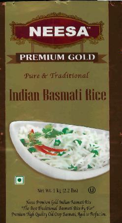 Neesa Premium Gold (logo) Device mark 2178118 Trademark