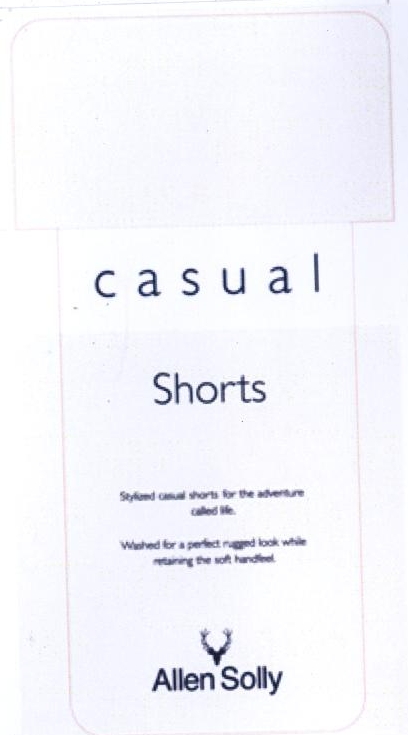 Casual Shorts Allen Solly Device mark 2244956 Trademark