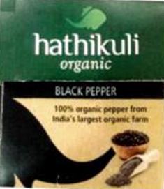 Hathikuli Organic Black Pepper (device) Device mark 2554130 Trademark