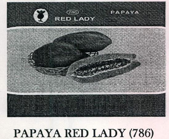 Papaya Red Lady (786) Device mark 2474515 Trademark