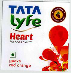 Tata Lyfe Heart Refrsher (label) Device mark 2730068 Trademark