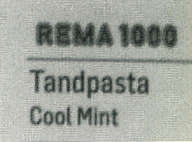 Rema 1000 Tandpasta Cool Mint Device mark 2928418 Trademark