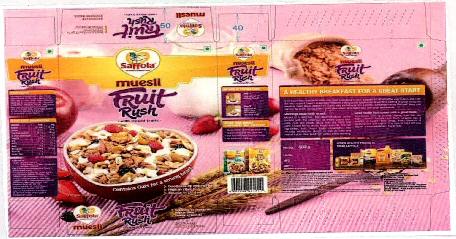 Saffola Muesli Fruit Rush Device mark 2328245 Trademark