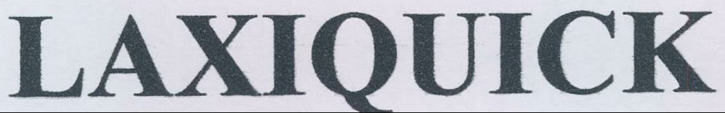 Laxiquick Device mark 2132600 Trademark