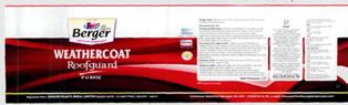 Berger Weathercoat Roofguard Device mark 2364188 Trademark