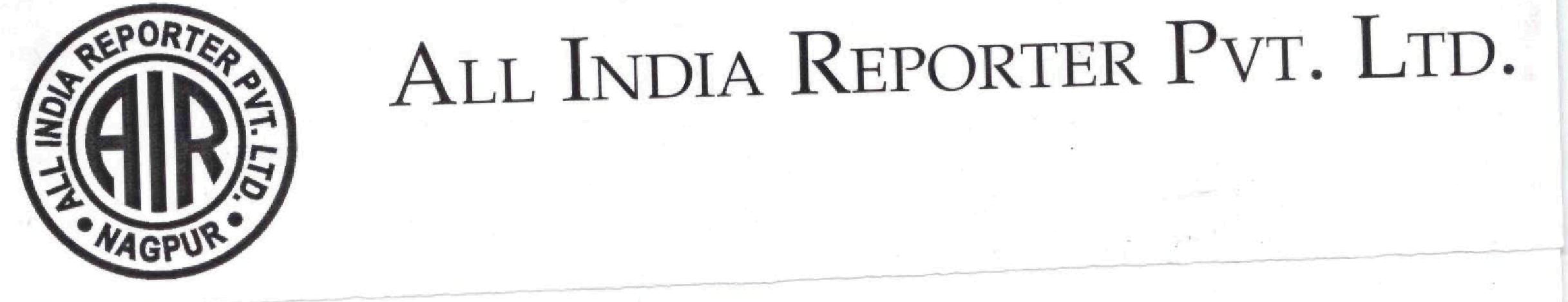 All India Reporter Pvt. Ltd. (logo) Device mark 1724533 Trademark