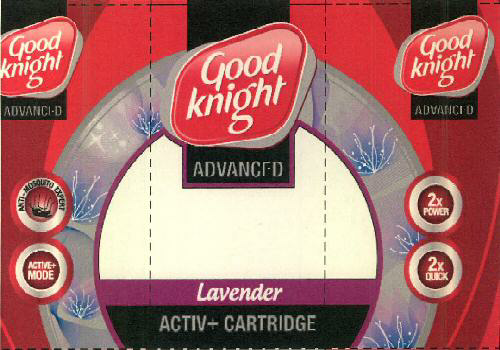 Good Knight Advanced Lavender Activ+cartridge Device mark 2994400 Trademark