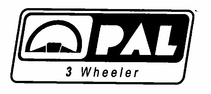 Pal, 3 W H E E L E R ( Label) Device mark 1411253 Trademark
