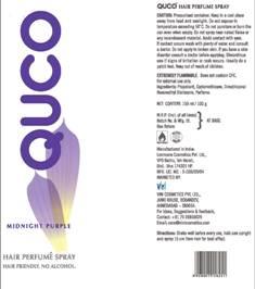 Quco Hair Perfume Spray - Midnight Purple Device mark 2264434 Trademark