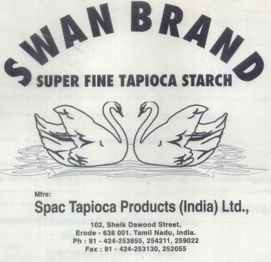 Swan Brand, Duck(device) Device mark 831320 Trademark