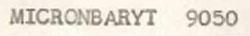 Micronbaryt 9050 Device mark 707188 Trademark