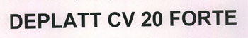 Deplatt Cv 20 Forte Device mark 2272365 Trademark
