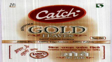 Catch Gold Leaves With Label Device mark 2063716 Trademark