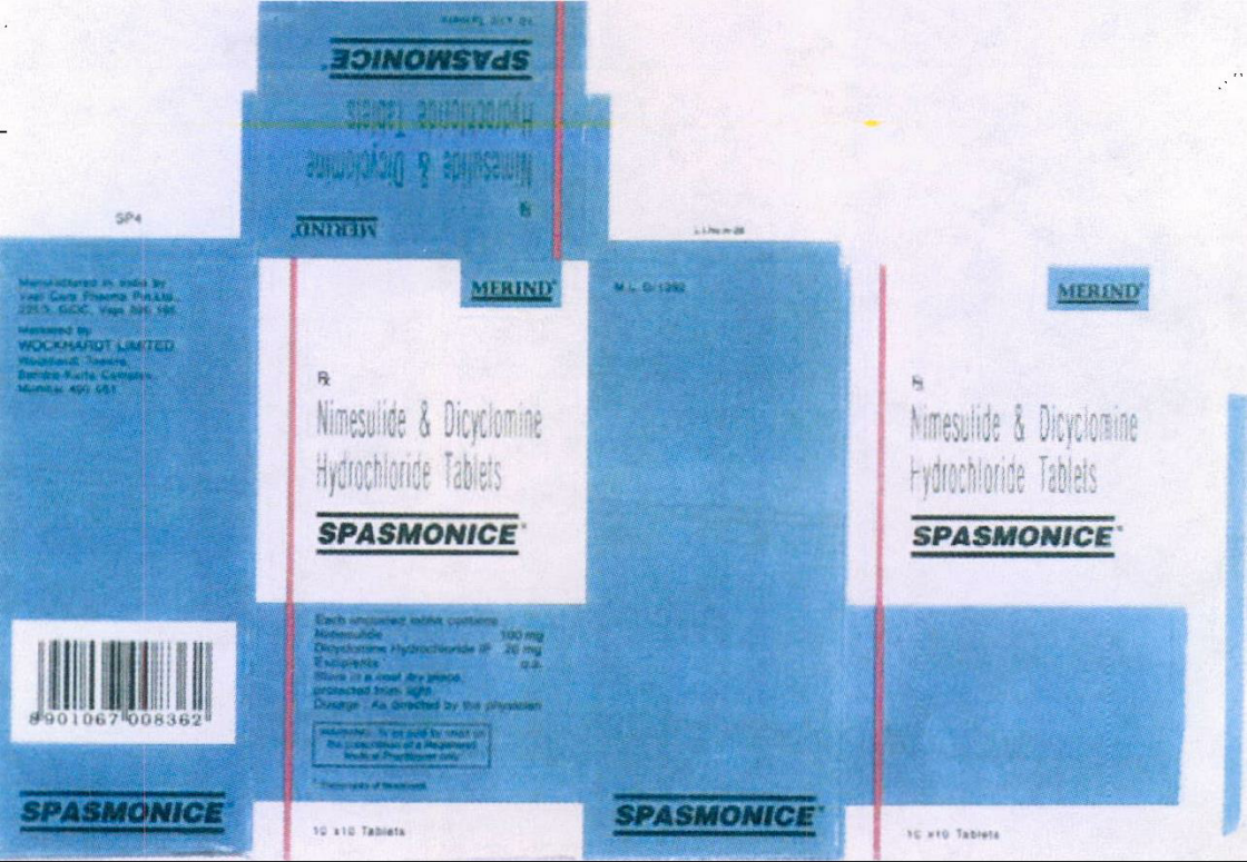 Spasmonice* Device mark 1045880 Trademark