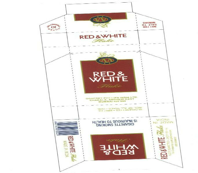 Red&white Flake With Device Device mark 1605245 Trademark