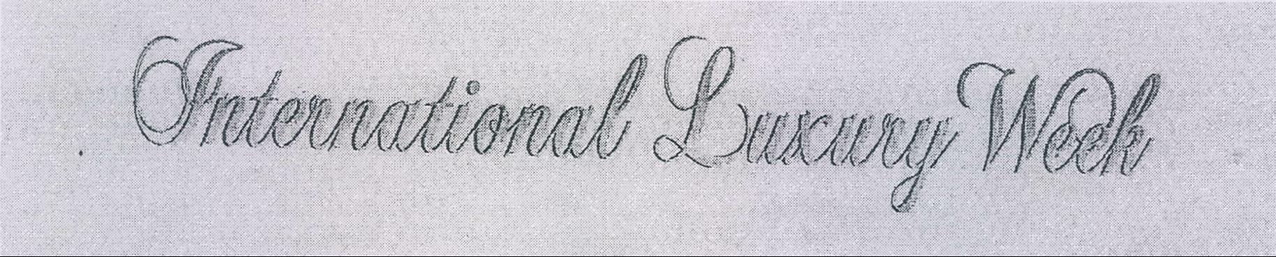 International Luxury Week Device mark 2014002 Trademark