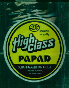 High Class Papad Device mark 1047206 Trademark