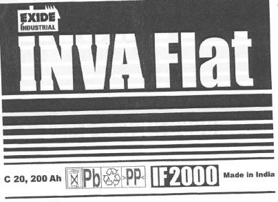 Exide Invaflat 2000 Device mark 2236978 Trademark
