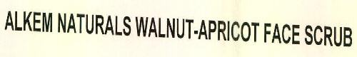 Alkem Naturals Walnut- Apricot Face Scrub Device mark 2744721 Trademark