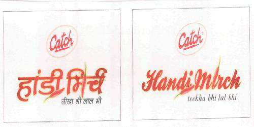 Handi Mirch (label) Device mark 2162539 Trademark