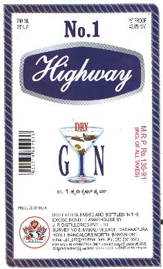 No.1 Highway, Dry Gin Device mark 1772392 Trademark