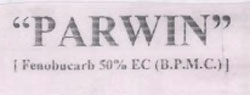 "parwin" Device mark 1041722 Trademark