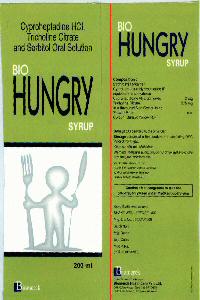 Bio Hungry Syrup Device mark 2082765 Trademark