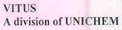 Vitus A Division Of Unichem Device mark 2649992 Trademark