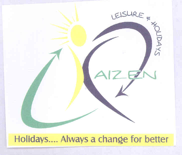 Aizen Leisure Holidays (colour Dev.) (lable) Device mark 1623895 Trademark