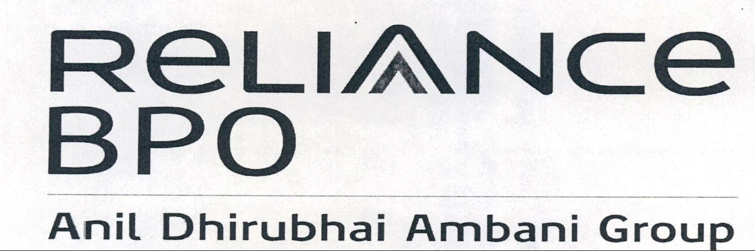 Reliance Bpo Anil Dhirubhai Ambani Group (letter Written In Special Form) Device mark 1459699 Trademark
