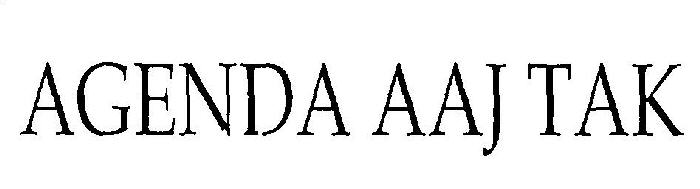 Agenda Aaj Tak (device) Device mark 2438079 Trademark