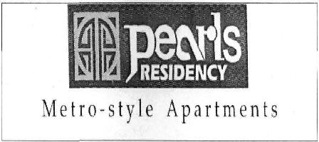 Pearls Residency, Metro-style Apartments(label) Device mark 2057954 Trademark