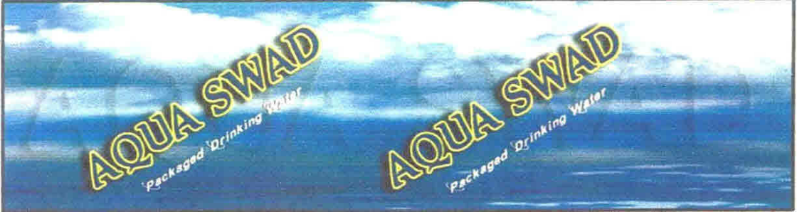 Aqua Swad Packaged Drinking Water Device mark 2640863 Trademark