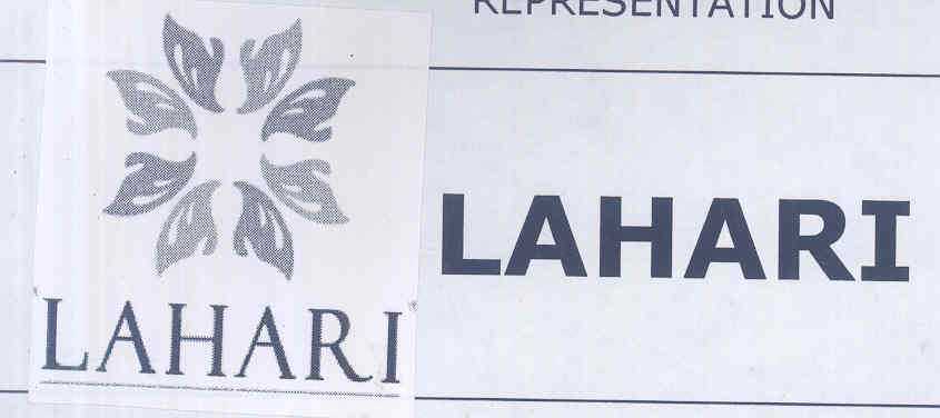 Lahari Device mark 1586384 Trademark
