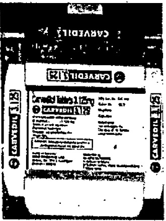 Carvedil 3.125 Gm. Device mark 923235 Trademark