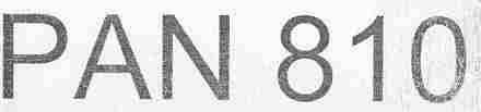 Pan 810 (label ) Device mark 1926456 Trademark
